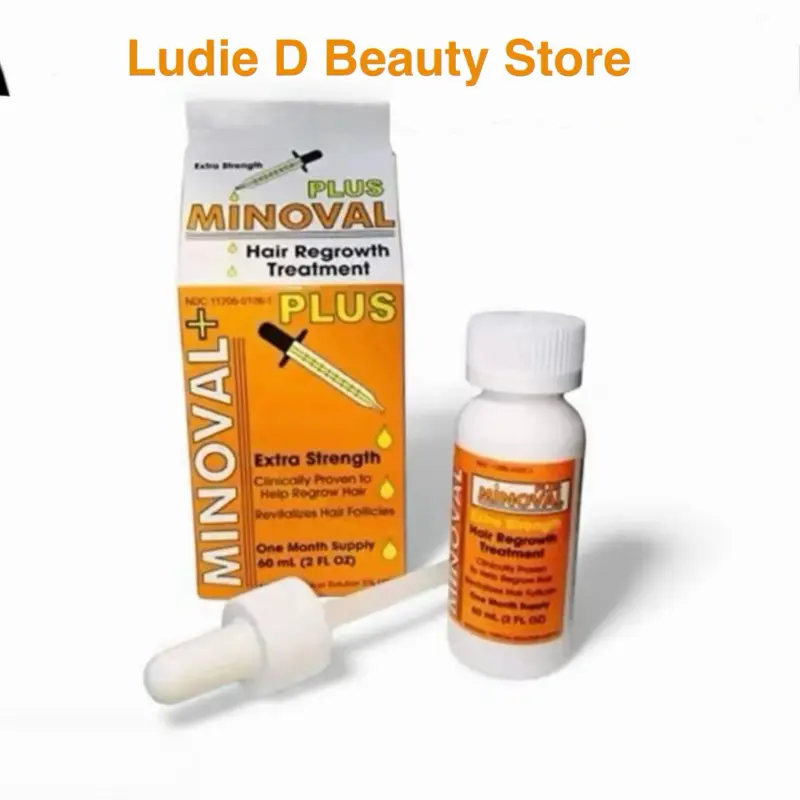 Ludie D Beauty store MINOVAL PLUS Scalp Serum - Extra Strength Haircare to Restore Hair, a 60ml Hair Growth Product for Thinning, Regrowth Formula, Thicker Looking Hair