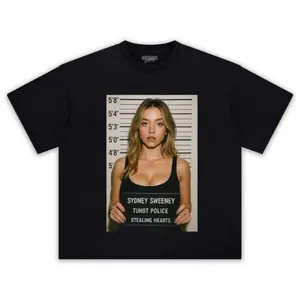 # SydneyySweeneyy Graphic Tee, Celebrity Graphic Oversized Tee, Trendy Streetwear Shirt, Hot Girl T-Shirt, Vintage Graphic Tee, Unisex Fit