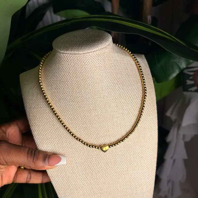 1pcs gold stainless steel beaded chain