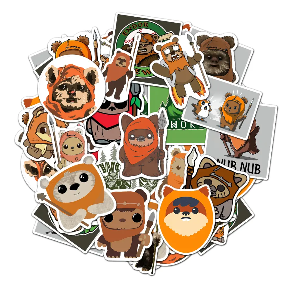 Ewok Pack 20 PCS Stickers Prited Meme Funny Graphic Waterproof Stickers ...