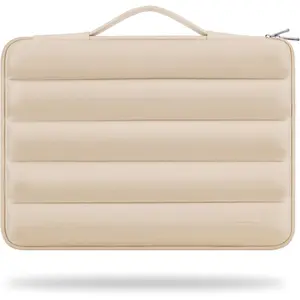 Laptop Case Laptop Sleeve Cover Compatible with 15 inch MacBook Air M4/A3241 2025, M3/A3114,M2/A2941,15 inch MacBook Pro A1990 A1707,Compatible with  XPS 15 Plus with Scalable Handle,Beige