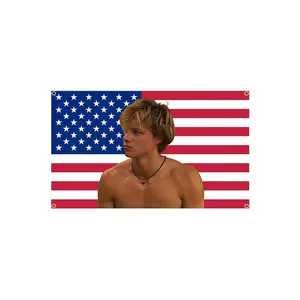 1 piece JJ Outerbanks Flag Tapestry JJ Maybank American Flag Aesthetic Bedroom Decoration Obx Tapestry Home And Garden Banner,
