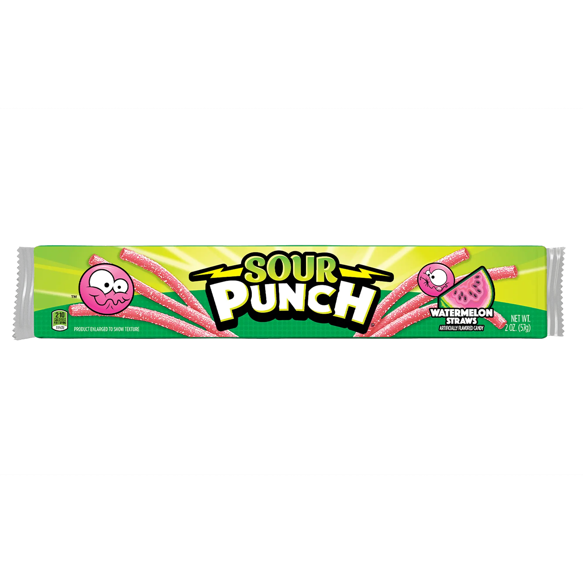 Sour Punch Watermelon Straws, 2oz Tray Sour Punch Watermelon Straws, 2oz Tray