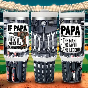 1 piece 40oz vacuum thermos cup, 304 stainless steel, car cup, father, mechanic. Mug, perfect as a gift for family and friends. Perfect for outdoor camping, Father's Day gift