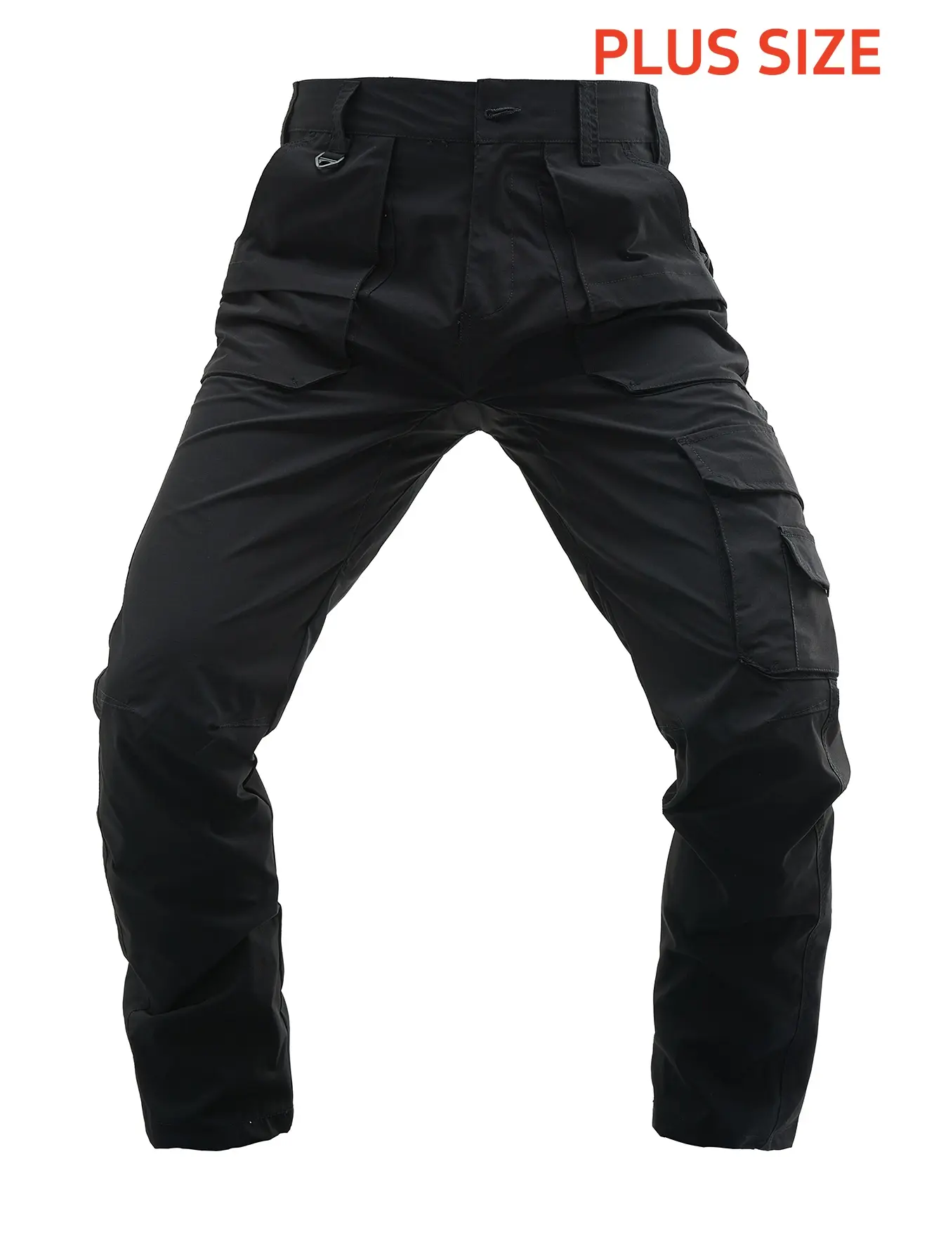 One piece plus-size men’s tactical functional cargo pants with multiple pockets