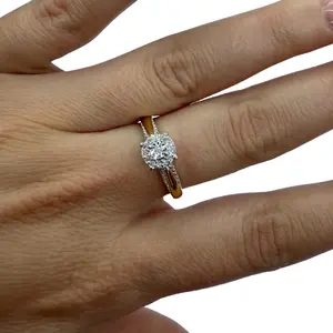 10K DMT 10K Adjustable Wedding Ring - Plain Design with Flexible Sizing for Comfort and Convenience