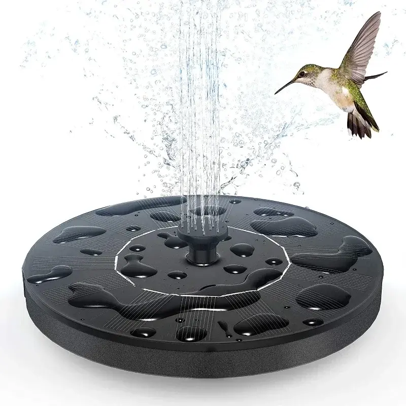 Mini Solar Water Fountain Pool Pond Waterfall Fountain Garden Decoration Outdoor Bird Bath Solar Powered Fountain Floating Water NONE