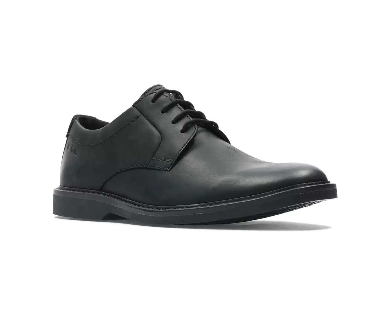 Clarks Atticus Leather Lace Men's Shoe - Black Leather