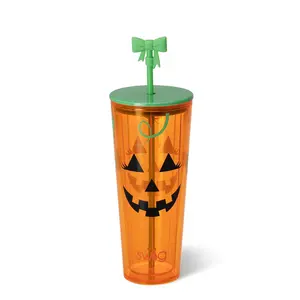 Boo Crew Pumpkin SWIG Plastic Tumbler 24oz