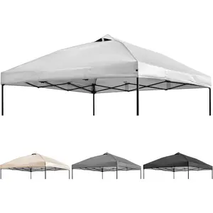 10x10ft Canopy Replacement Top Pop Up Tent Cover Roof with Air Vent,  for Outdoor Garden Patio Pavilion Sun Shade(Top Only) White