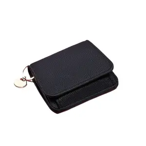 Women's Elegant Minimalist Short Slim Wallet All-match Trendy Mini 3 Bifold Purse  Holder Money Clip ID Window Compact Coin Purse Ideal Gift