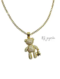 COPPER CHAIN WITH TEDDDY BEAR PENDANT (1757)