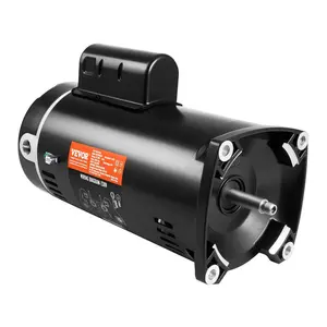 Summervibes VEVOR 2 HP Pool Pump Motor, 56Y Frame, 230V (7.8 Amps) 3450 RPM, 60Hz, 1.3 Service Factor, 50F/250V Capacitor, CCW Rotation Square Flange Replacement Motor