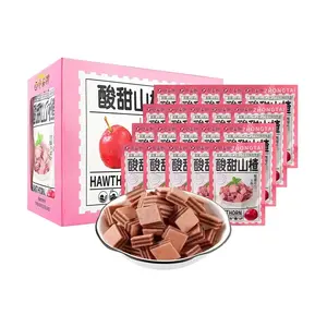 Zhongtai Sweet & Sour Hawthorn Snacks, 20 Packs, 500g - Classic Childhood Flavor, Authentic Chinese Fruit Candy