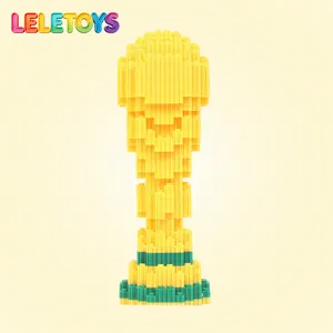 LeleToy Cup Trophy Series Building Blocks (580 PCS)Micro 3D Building Block Model,Features a Smaller Build Size, Great for Beginners and New Hobbyists to Assemble Easily
