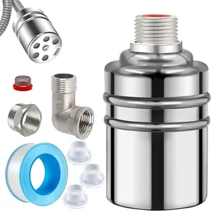 1 Set 304 Stainless Steel Fully Automatic Water Level Control Float Valve,1/2" to 3/4" Water Level Controller Float Valve for Water Tank,Pool,Tower,Tower,Christmas Party Gifts,Hand Tools Kits