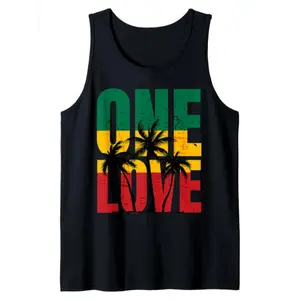 Men'S Cotton Comfy Sleeveless With Beach Palm Trees Print, Casual Round Tank Tops for Summer, Graphic Tee Outdoor Clothes, Clothing Fabric Menswear