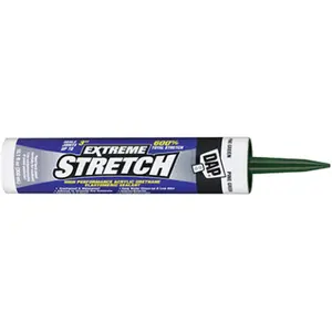 DAP Acrylic Urethane Sealant, 10.1 oz Pine Green - Extreme Stretch, Weatherproof Indoor/Outdoor Sealant for Water Sports Diving