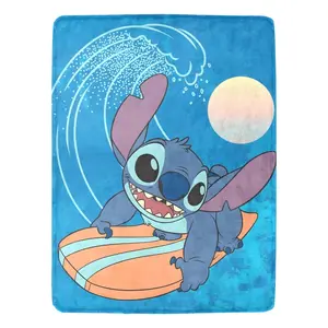 DISNEY CLASSIC Stitch Throw Blanket, All Seasons Flannel Fleece Blanket Soft Warm Blankets For Couch Sofa Bed Camping Travel
