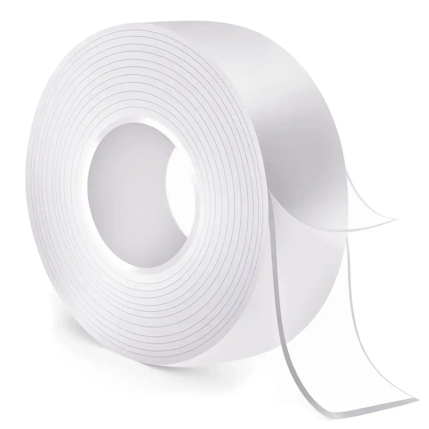 Nano Double-Sided Heavy-Duty Mounting Tape - Transparent, Reusable, Water-Resistant, Residue-Free Invisible Adhesive Strips for Home Decor, Picture Hanging Tool (Waste-Reducing)