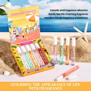 10ML Floral Fragrance Perfume Set, Floral Scents Perfume, 5 Bottles Long-Lasting Scent for Women, Daily Use or Gift, Suitable for Various Occasions