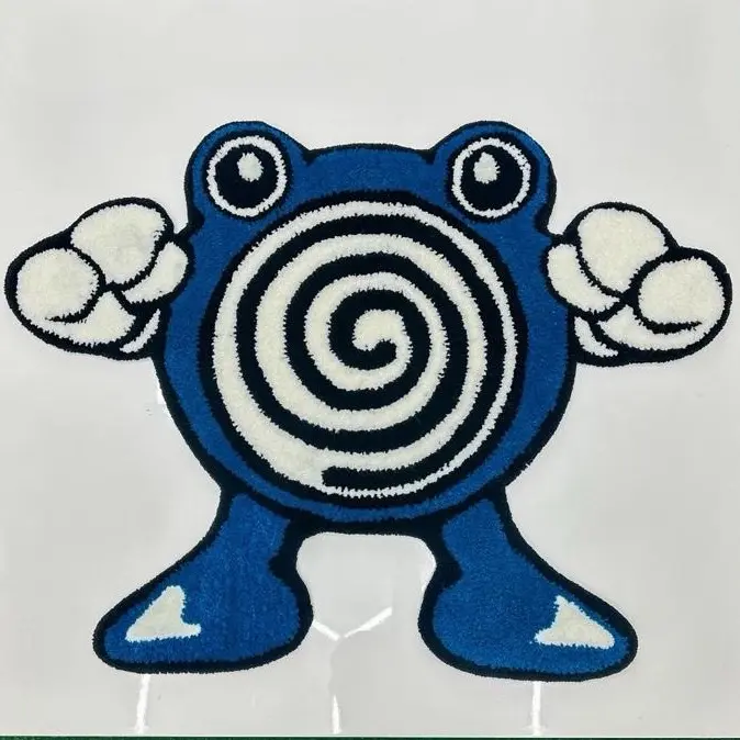 Swirl Belly Frog-Tufted Rug and Wall Decor