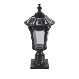 Retro   with dimmable LED patio solar lights