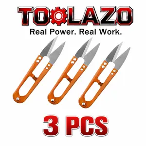 [Mother's Day gift] 4.1 Inch Sewing Scissors Set of 3, Small Thread Snips & Yarn Cutters, Precision Embroidery Scissors for Fabric, DIY Crafts, Knitting & Sewing Projects, Sharp Mini Trimming Shears with Comfort Grip (Orange, 3-Pack)