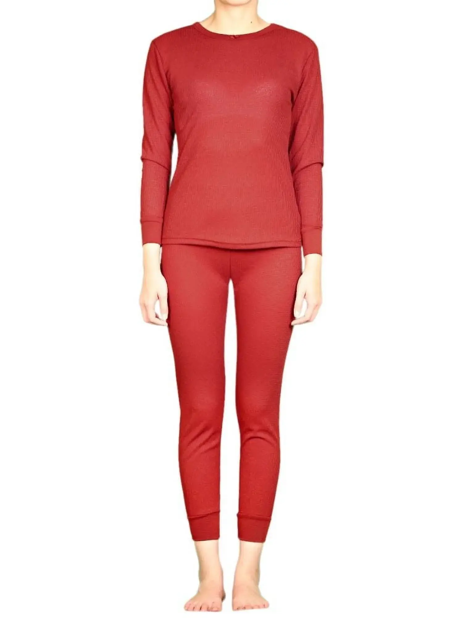LAVRA Women'S Cotton Thermal Sets Waffle Long John Insulated Underwear Top & Pants Pajama Style Like Mine
