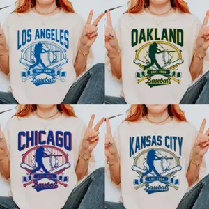 Baseball 2026 Shirt for All team Vintage T-Shirt, All Star Game Day Retro Outfit, Comfortable Cotton Shirt, Gift for Baseball Fans A19 RJSIO