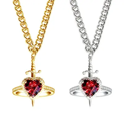 Pandora Red Heart Ring Sword TikTok Shop