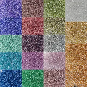 12500pcs 19 Colors 2mm Oil Glossy Glass Beads Set, DIY Jewelry Making Supplies, Perfect for Handmade Crafts & Clothing Decoration