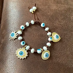 Amulet bracelet, knot bracelet, waterproof bracelet, evil eye bracelet handmade