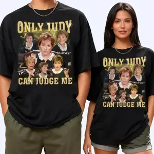 100% Cotton Only Judy Can Judge Me T-Shirt, Court, Celebrity, Fun Birthday Gift, Unisex, Gift for Friends, Short Sleeve, Couple Style Crewneck Tshirt