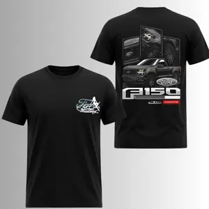 Ford F150 5.0L Coyote Truck, 2 Sides, Black V8 Pickup Graphic Tee