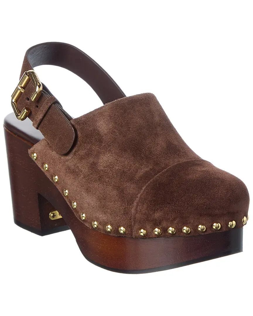 Chloé Jeannette Suede Wedge Clog