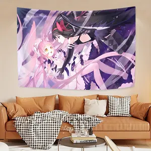 Puella Magi Madoka Magica Tapestry, a horizontal decorative tapestry suitable for living room, bedroom, office or party decoration, the perfect gift idea, wall decoration tapestry.