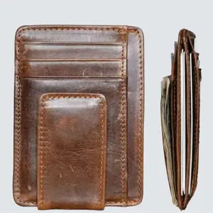 Mens Leather Money Clip Wallet - Classic Style, Perfect for Any Occasion