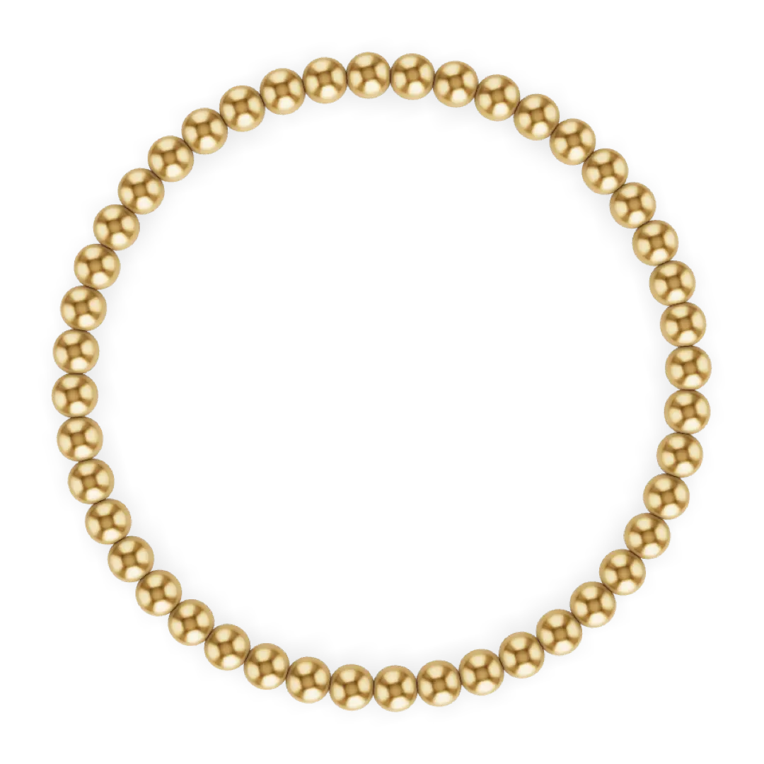 4MM Gold Ball Bracelet