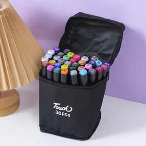 36 Shades Dual Tip Permanent Marker Pens for Artistic Drawing, Painting, Sketching, Comic Creation and Professional Design School Supplie