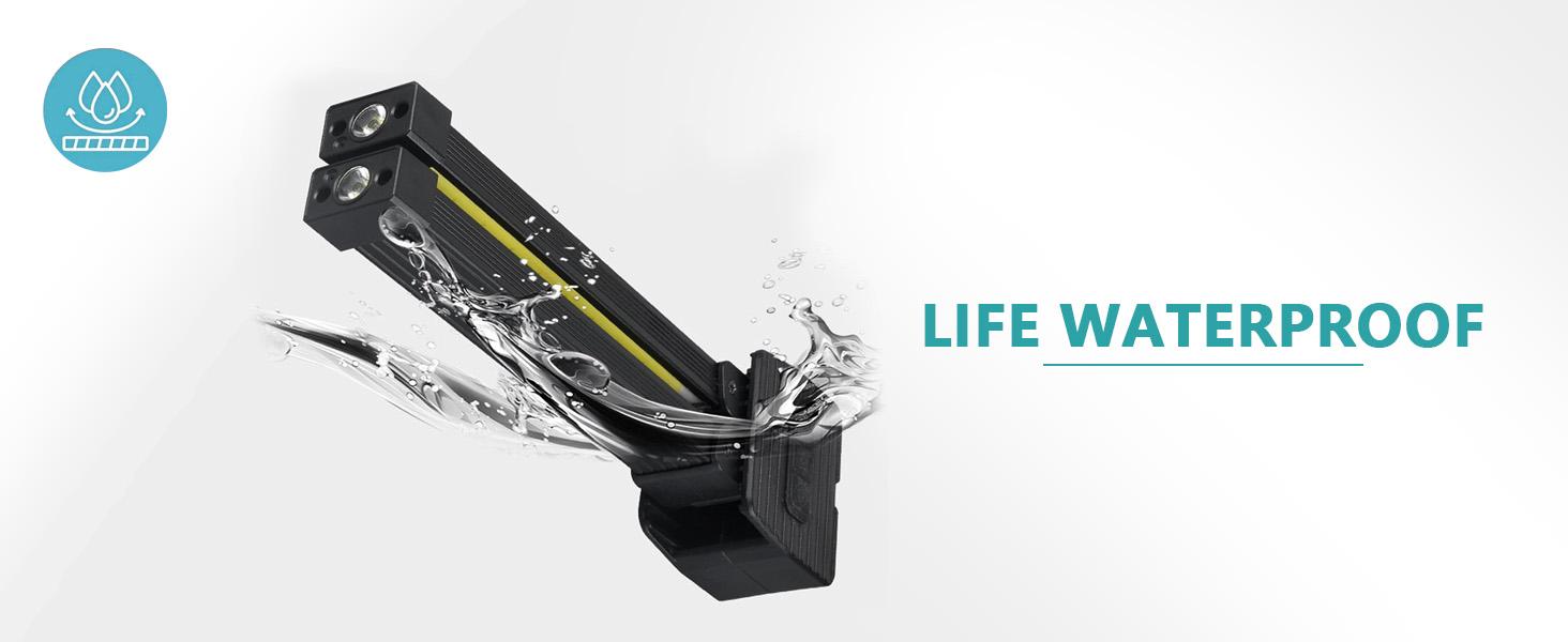 Portable Magnet LED Flashlight for GymPosing - 180-Degree Folding Magnetic Work Light with 7th Gear Dimming, 4x4x2 inch, 0.33 lb, Adjustable Visibility