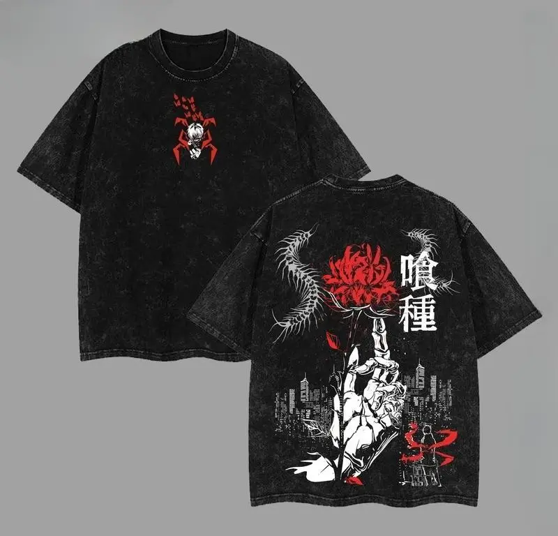 valentine shirts graphic tees Anime  Washed Lightweight Oversized Heavyweight Cotton T-Shirts, Gift For Anime Fan , Anime Lover Menswear Soft