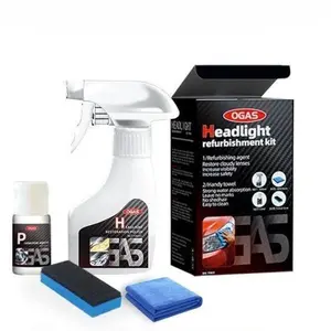 OGAS Headlight Refurbishment Kit - Car Light Crystal Plating Liquid for Yellowing Atomization Cleaning & Maintenance - Cool Car Stuff for Safe Driving