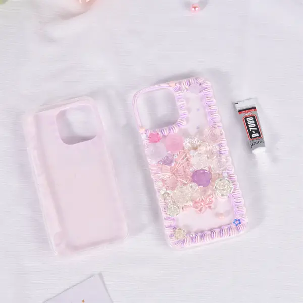 Kawaii Phone Case,Decoden iPhone Case,Pink iPhone 12/13 Mini Pro Max Case,iPhone Cover, Valentine's Day Gift Accessories Protection, Durable Smartphone