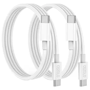 2PCS USB C to C Fast Charging Cable 4FT 60W, Type C PD Charger Cord, for iPhone 15/16,Pro,Plus,Max,MacBook, iPad Air,Mini Pro Device Smartphone