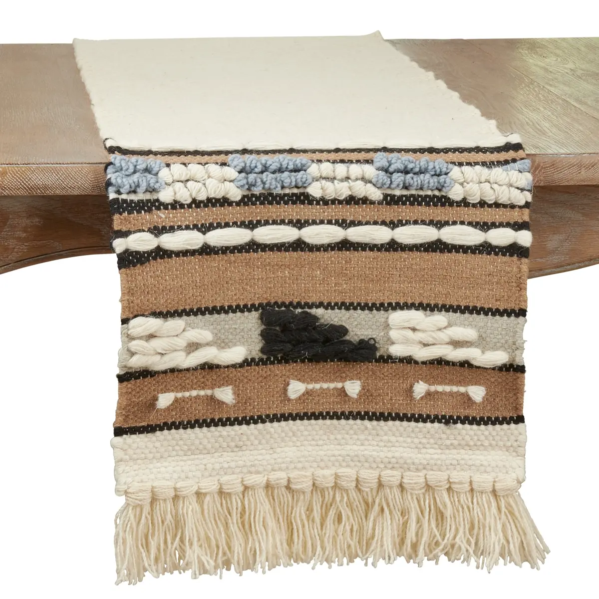 Textured Boho Table Runner - Natural - 16 x 72 in.