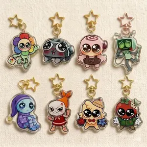 Dandy's World Acrylic Keychain, Dandys World Double Side, Brightney, Gigi, Glisten, Flutter, Poppy, Shrimpo, Connie, Trending Keychian