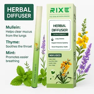 BUY 1 GET 1 FREE RIXE Herbal Stick for Lung Detox, Oral Freshening & Relaxation – Mullein Mint Lung Cleanse, Berry Immune Support & Lavender Chamomile Sleep Aid Aromatherapy Stick