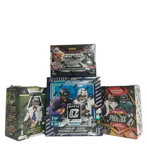 (772) 4 box  PICK YOUR TEAM football sports cards breaks!!!!!!! 4 - 2025 boxes including (1x) Optic MEGA box (1x) Phoenix blaster box. (1x) Prizm draft picks blaster box.  (1x) mosaic blaster BOX!!