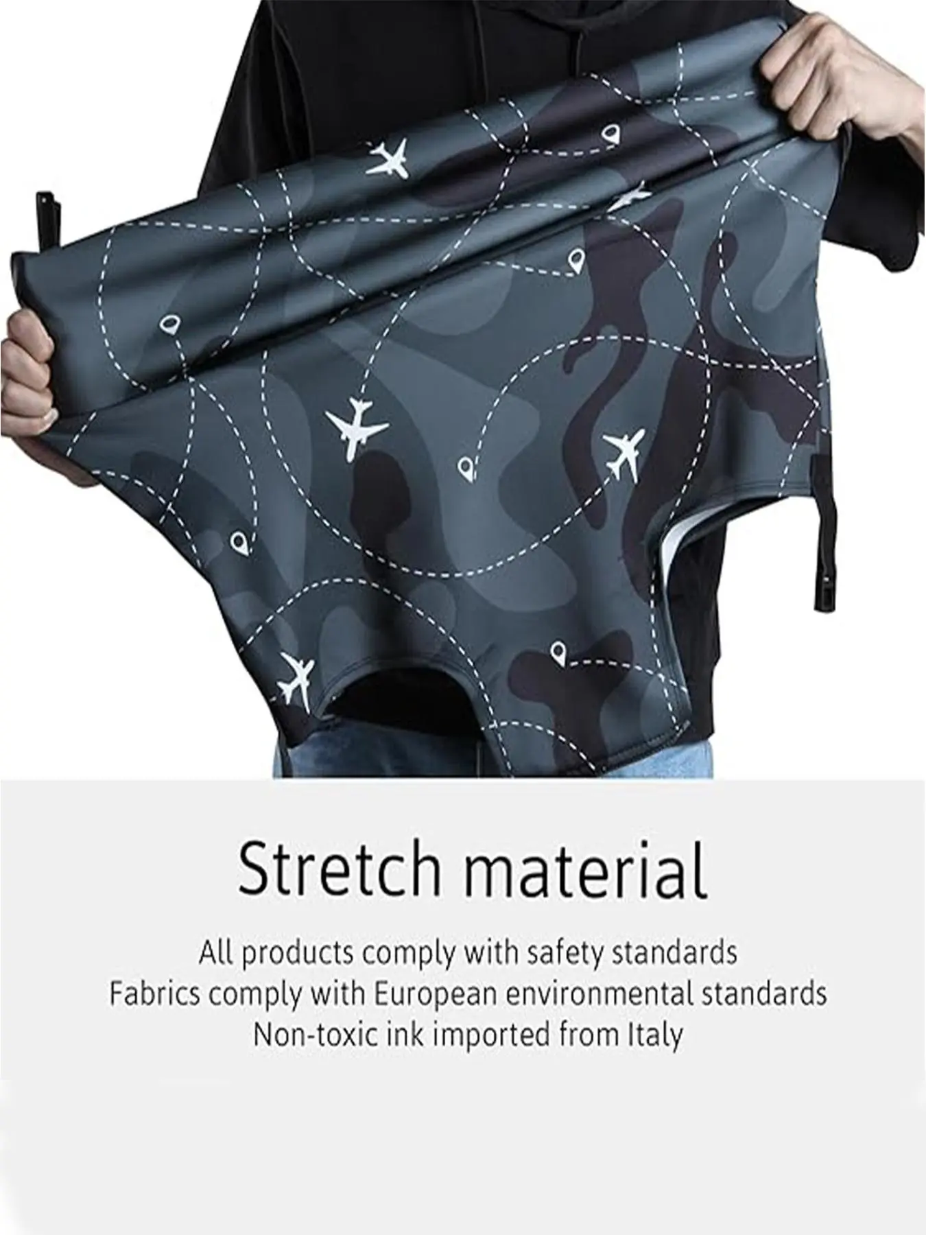 Floral & Letter Pattern Luggage Cover, Stretch Luggage Protector, Baggage Dust Case Cover, Travel Organizer for 18-32 Inch Suitcase Floral & Letter Pattern Luggage Cover, Stretch Luggage Protector, Baggage Dust Case Cover, Travel Organizer for 18-32 Inch Suitcase